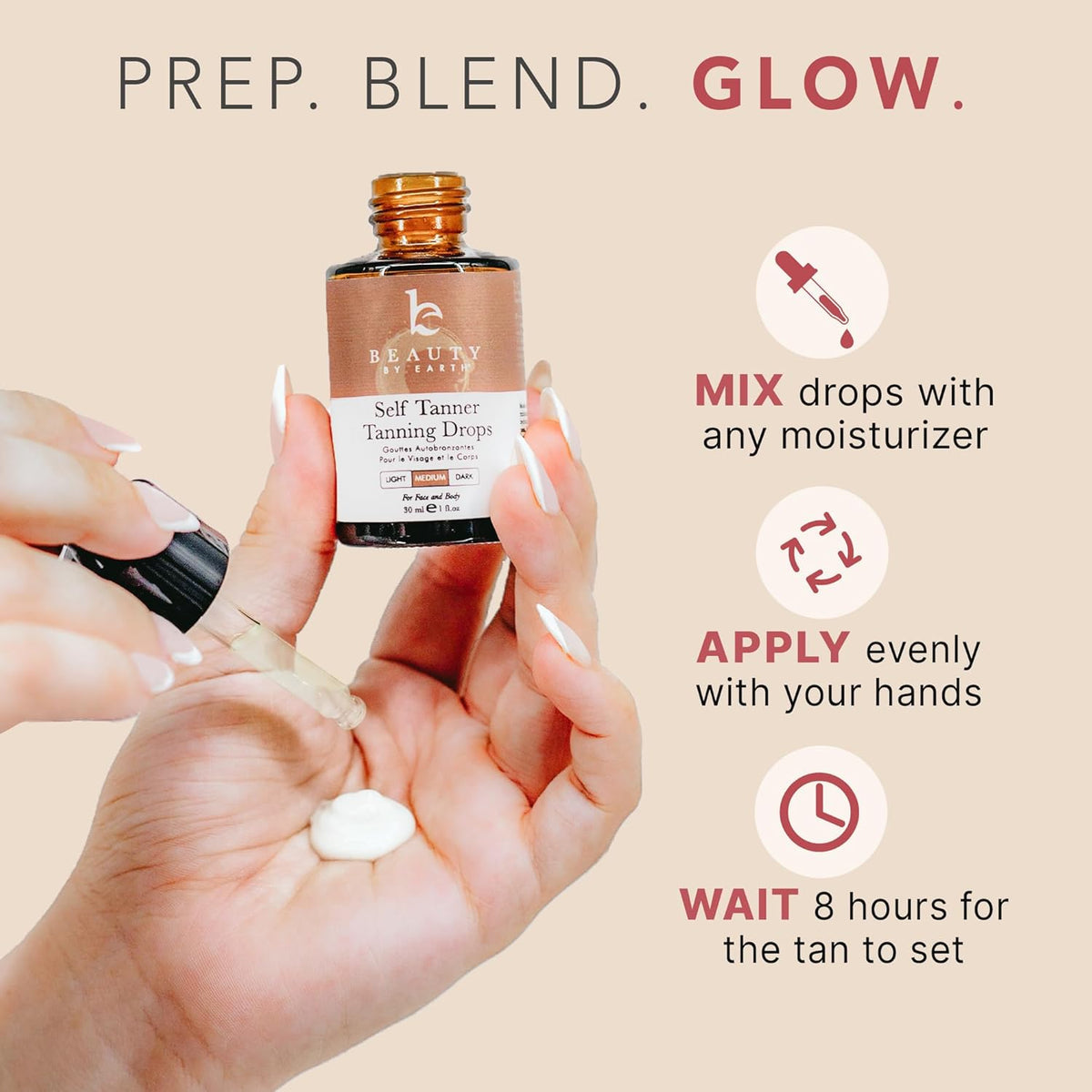 Beauty By Earth: Self Tanner drops