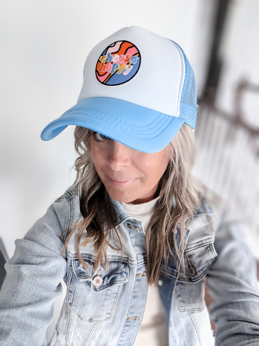 Trucker Hat: Choose Happy