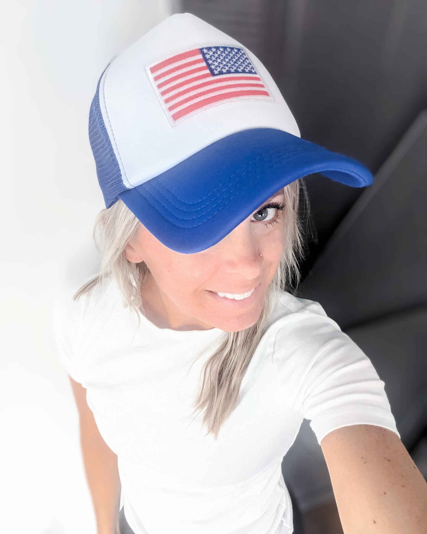 American Flag Trucker Hat
